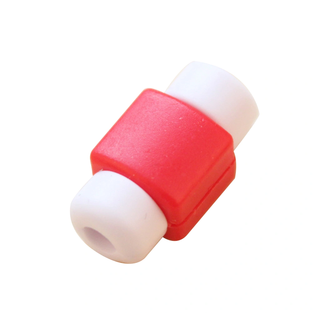 4pcs Recharging Cable Protector Saver USB Cable Saver Protective USB Cable For iPhone5, 5s, 6, 6s (Red)