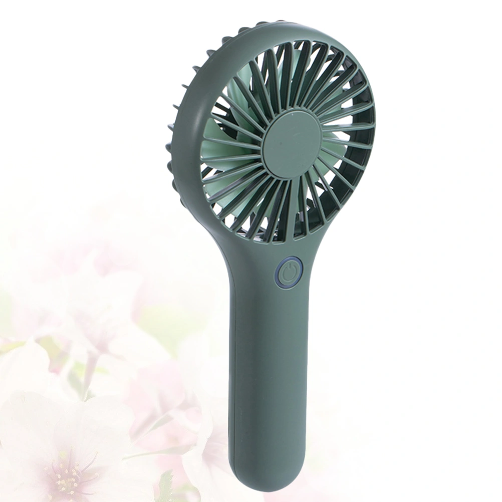 USB Charging Fan Portable Mini Fan Summer Cooling Fan Home Office School Fan (Green)