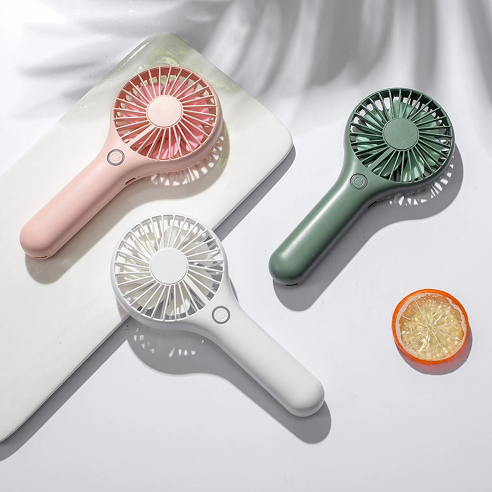 USB Charging Fan Portable Mini Fan Summer Cooling Fan Home Office School Fan (Green)