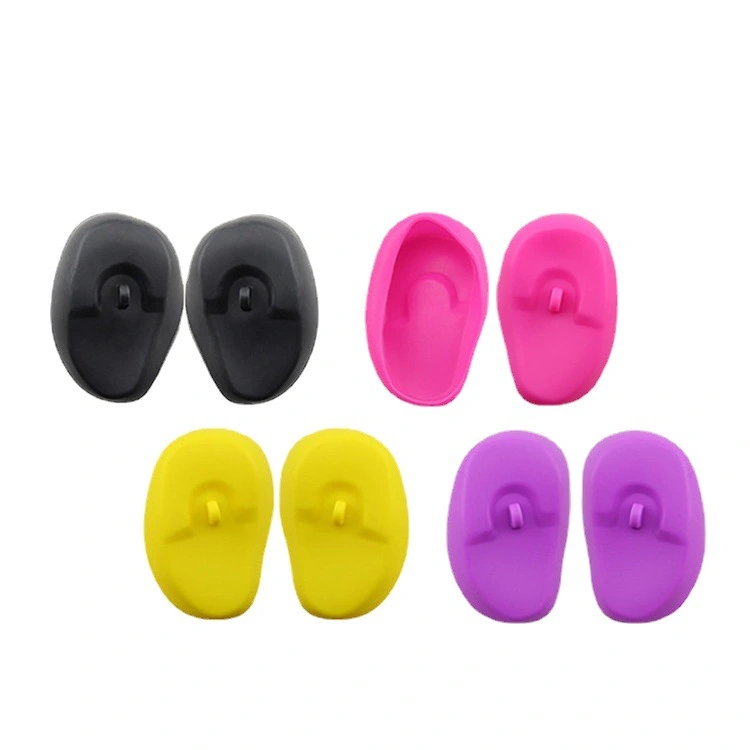 10 Pairs Silicone Ear Cover Protectors Portable Hair Dyeing Ear Caps Hair Salon Earmuffs