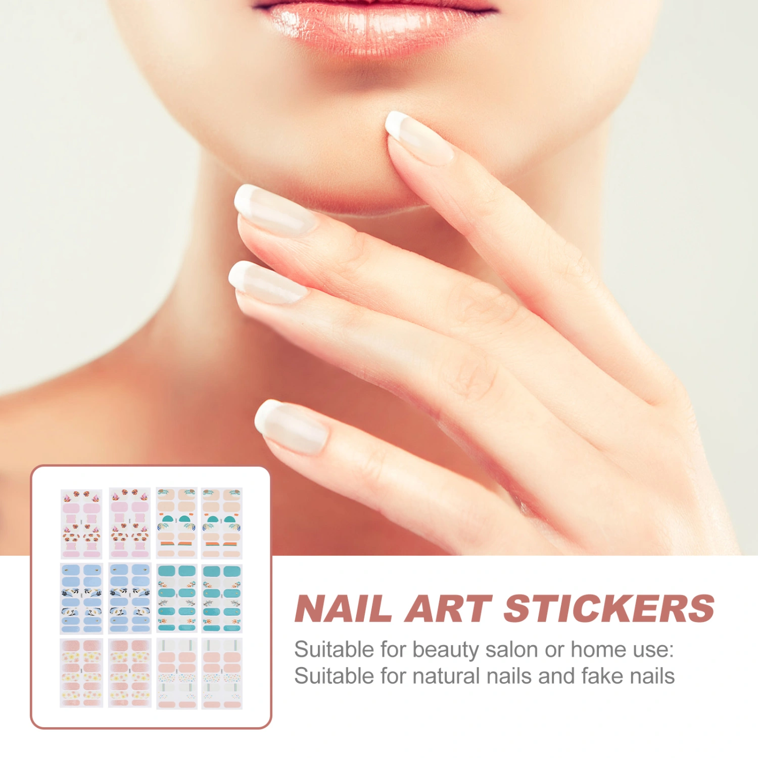 12 Sheets of Full Wrap Nail Polish Stickers Fresh Nail Strips Nail Art Polish Decals