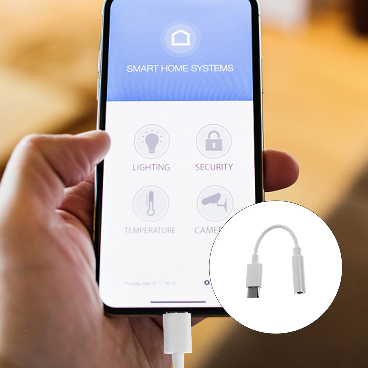4pcs USB C to 3.5mm Adapter Headphone Jack Adapter Type-c To 3.5mm Earphone Converter