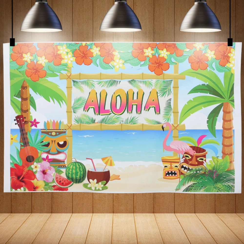 Hawaii Theme Backdrop Hanging Tapestry Summer Beach Party Background Wall Decor