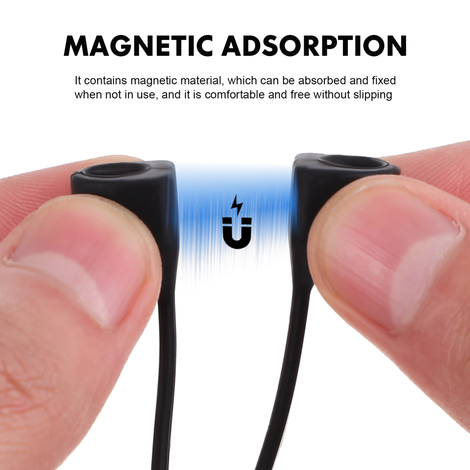 1 Set Magnetic Anti-Lost Strap with Ear Hooks Wireless Earphone Earbuds Accessories