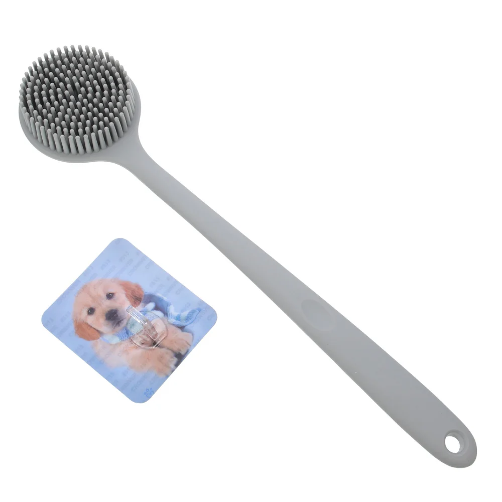 Convenient Bathroom Use Shower Brush Back Washer for Shower Practical Silicone Brush