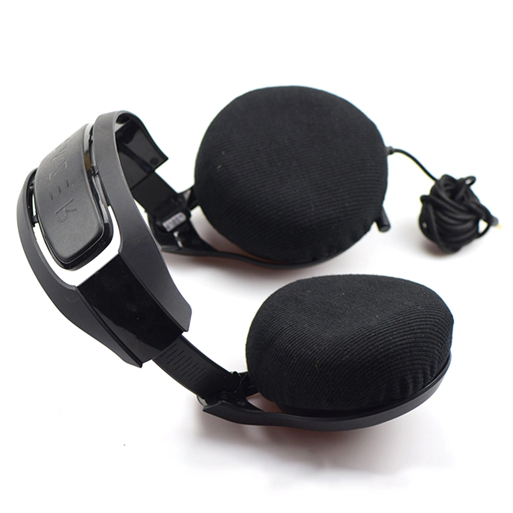 4pcs Stretchable Fabric Headphone Covers Washable Sanitary Ear Pad Earcup Earpad Covers Fit Most On Ear Headphones with 9-11cm L Size (Black)