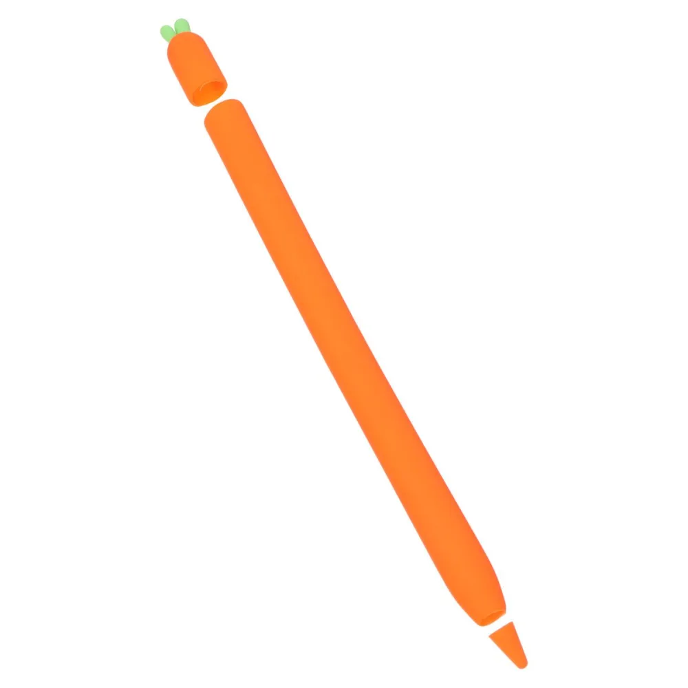 1 Pc Pencil Silicone Carrot Protective Cover Compatible for Apple Pencil 1/2