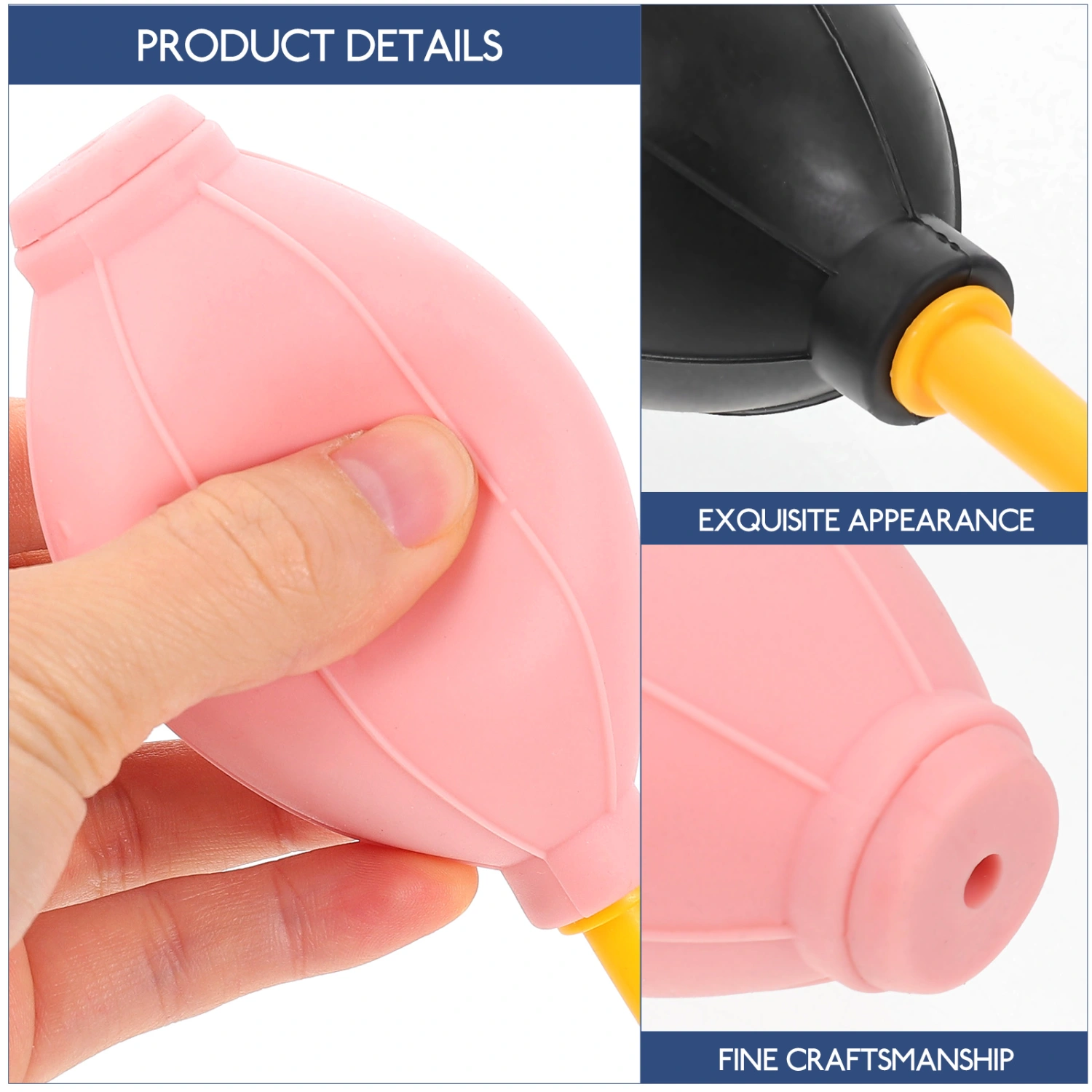 6pcs Dust Blower Cleaners Rubber Bulb Air Pumps Eyelashes Extension Cleaners