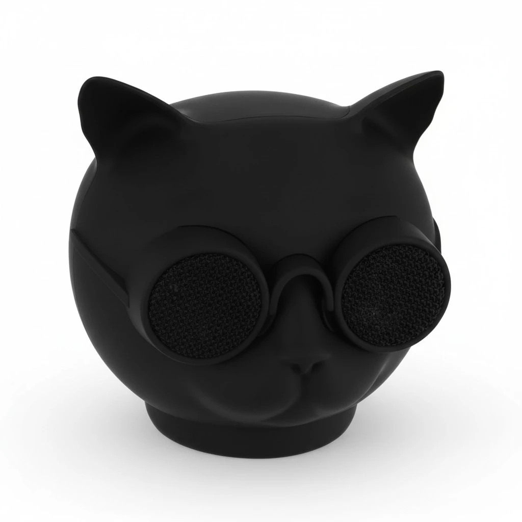 Cat Head Shape Wireless Loudspeaker Plastic Sound Box Mini Wireless Speaker