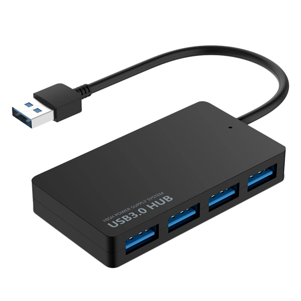 Portable High USB 3.0 Data Expansion Hub Multipurpose USB Splitter for Windows Linux Laptop PC Computer (Black)