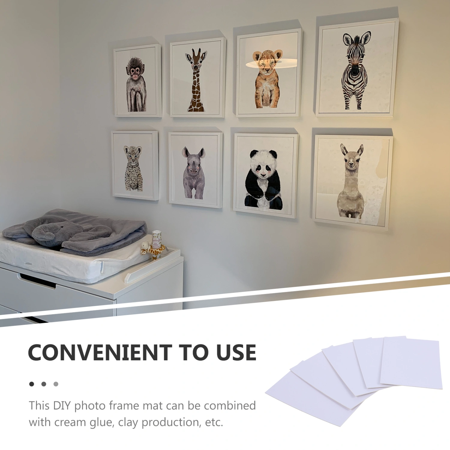 20Pcs Photo Frame Backing Matting Pre-Cut Picture Mats for Photos Artworks