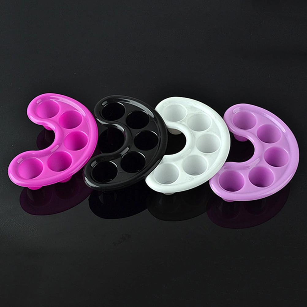 2pcs Nail Art Manicure Care Soak Bowl Tray Polish Remover (Random Color)