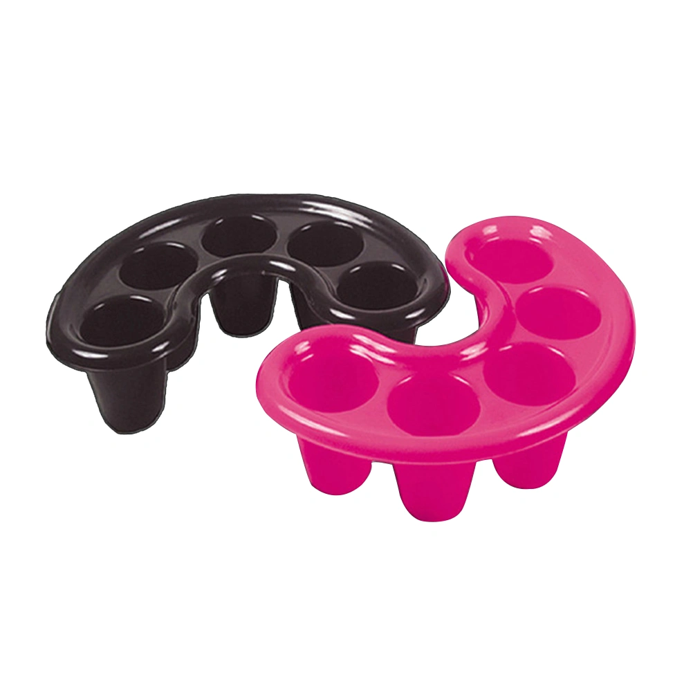 2pcs Nail Art Manicure Care Soak Bowl Tray Polish Remover (Random Color)