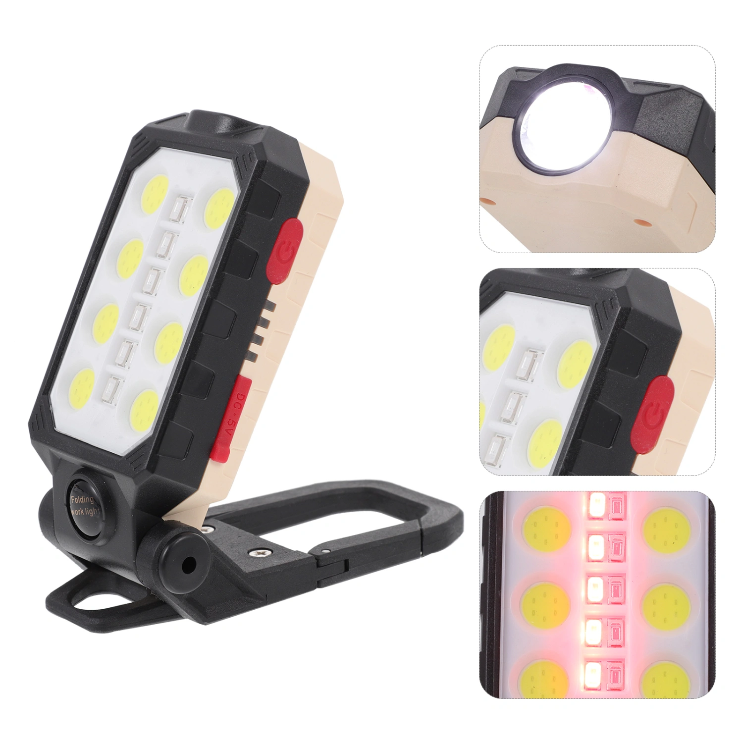 1 set of LED Work Light Rechargeable Inspection Lamp Outdoor Camping Light