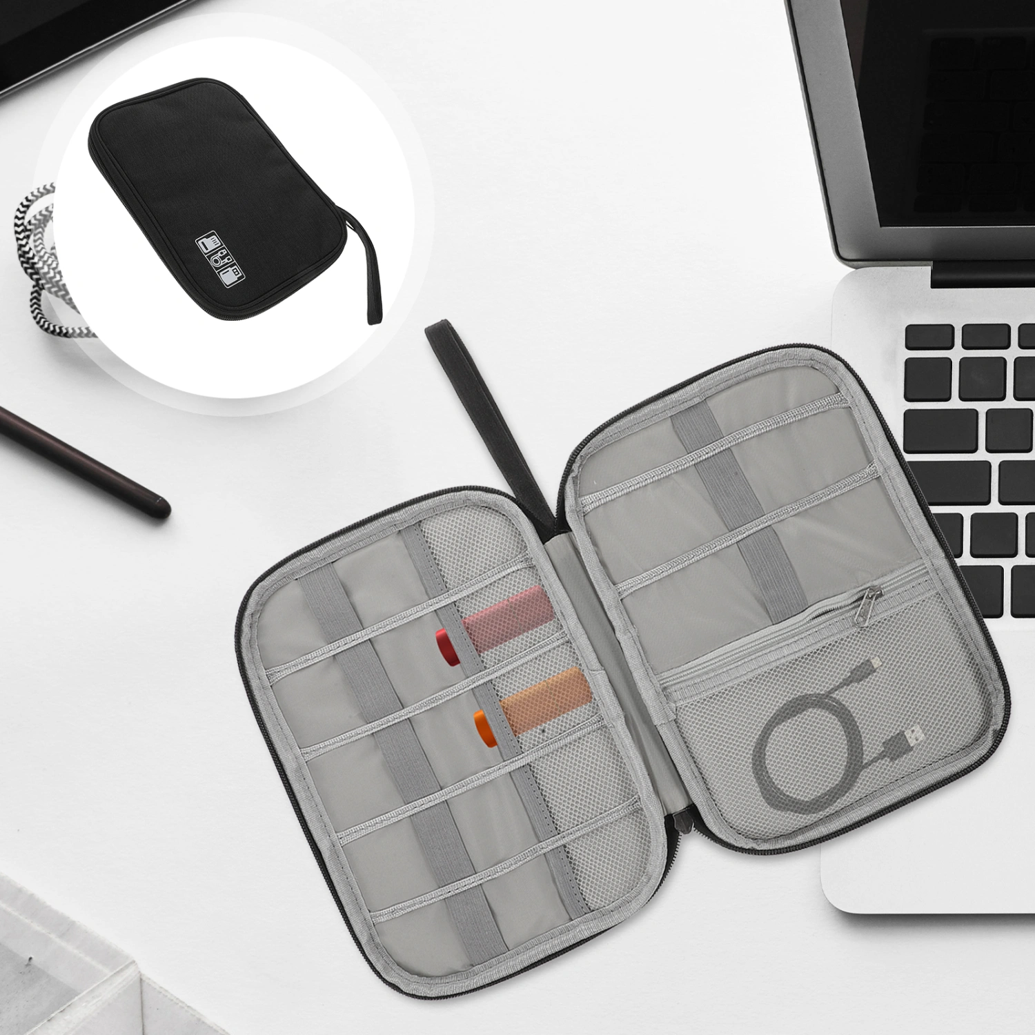 Cord Organizer Bag Electronic Travel Organizer Case Cable Management Case