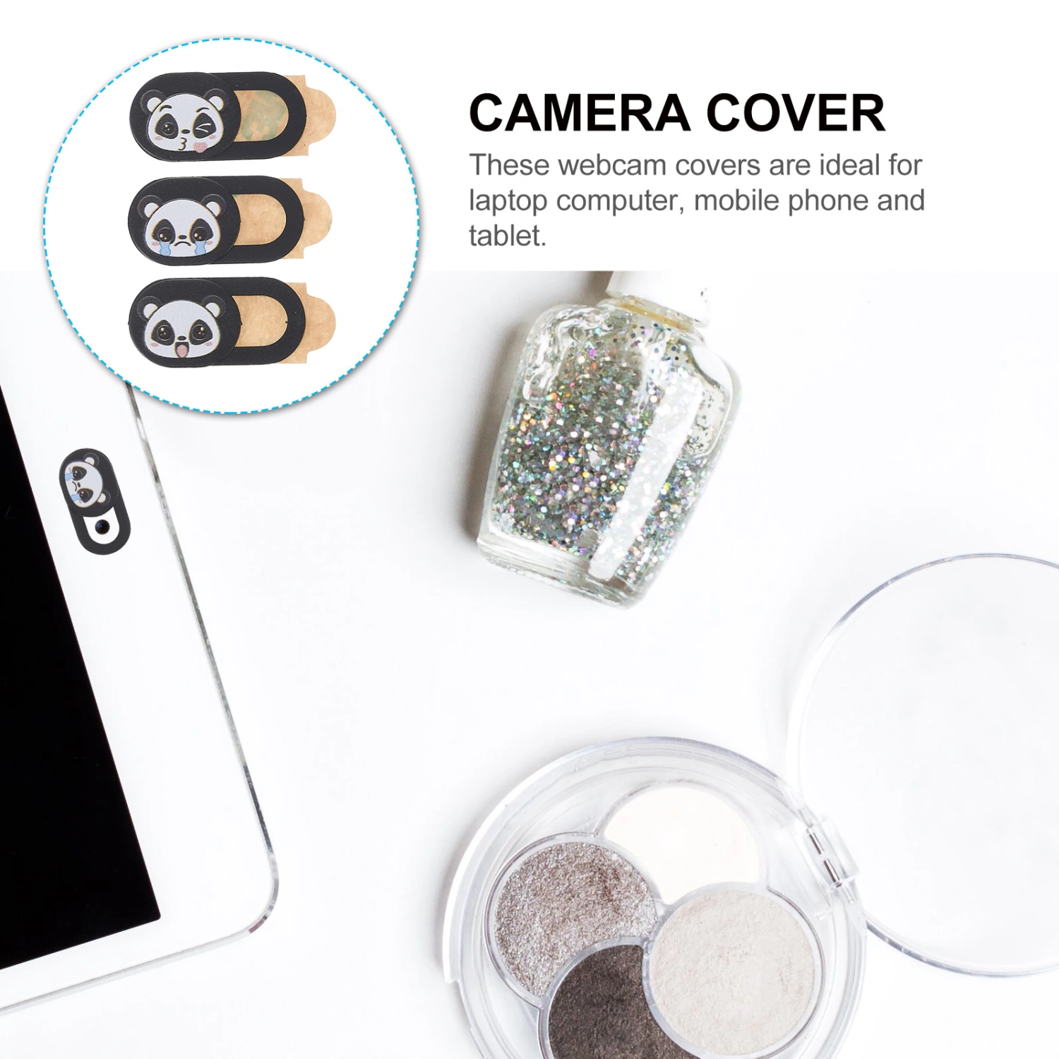 3 Pcs Webcam Privacy Cover Cartoon Phone Webcam Cover Camera Privacy Sticker