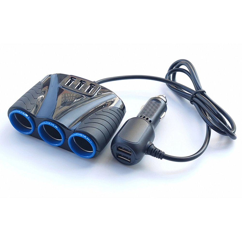 Car Cigarette Lighter Charger Auto Five Socket Splitter Plug USB Charger Plug