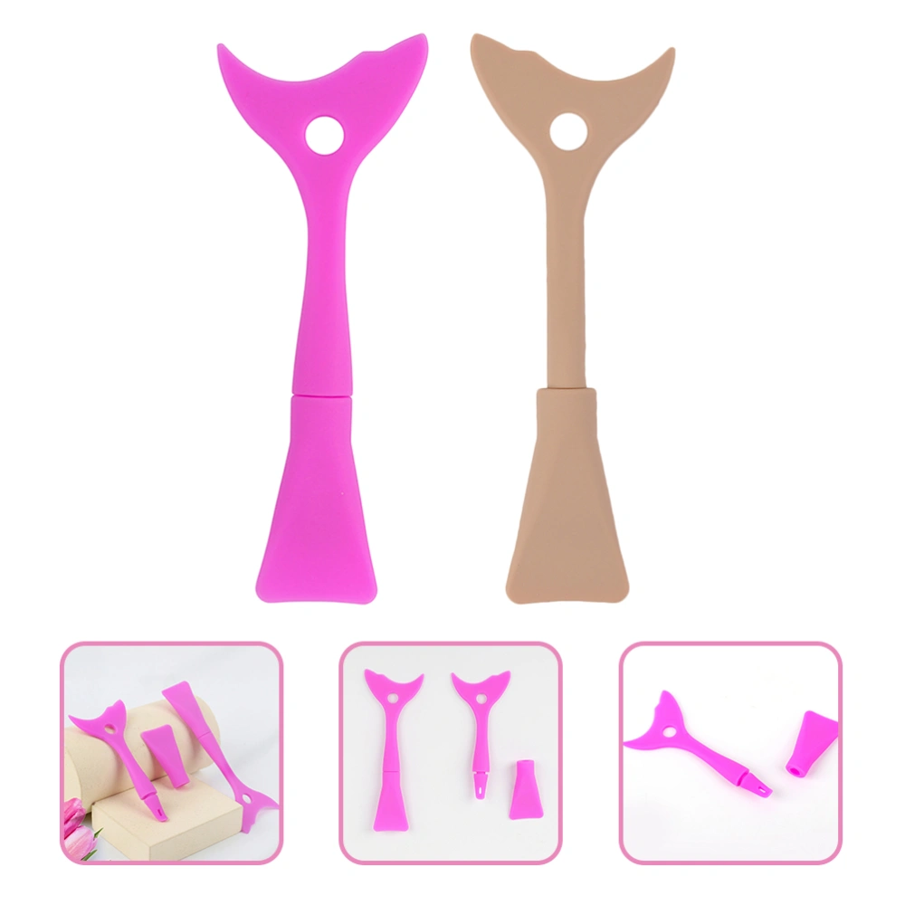 2pcs Mascara Eyelash Guard Applicator Silicone Guard Tool Eyelash Eyeshadow Guard Tool Pads