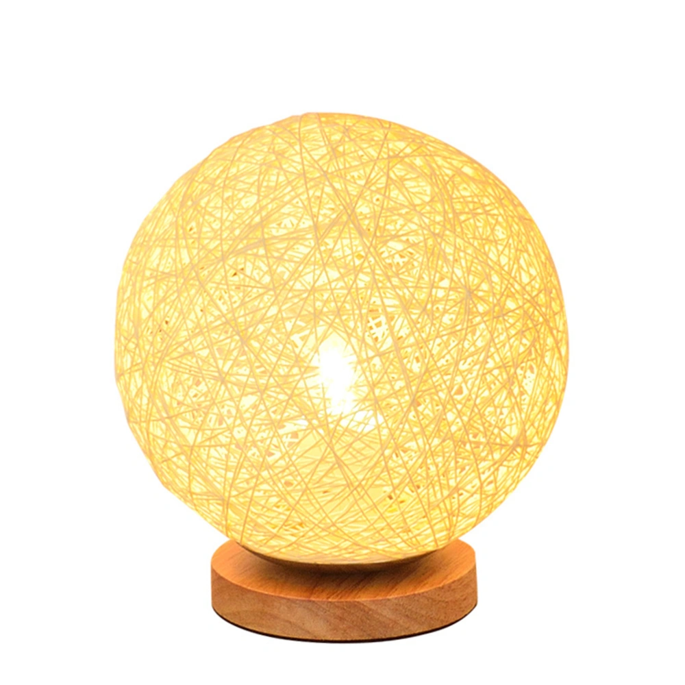 15Cm LED Rattan Ball LED Adjustable Lights USB Decorative Fairy Lights for Dating Wedding Birthday Home Party（Beige）