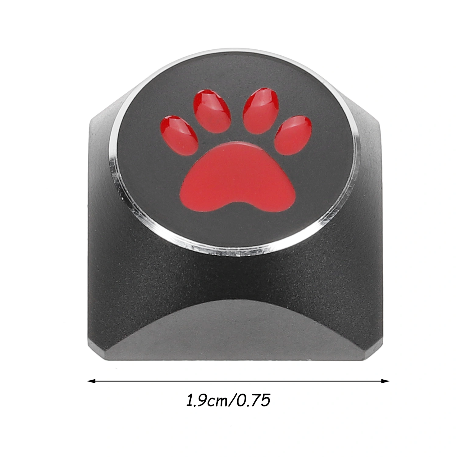 Key Cap Electroplating Aluminum Alloy Mechanical Keyboard Key Cat Paw Keycap