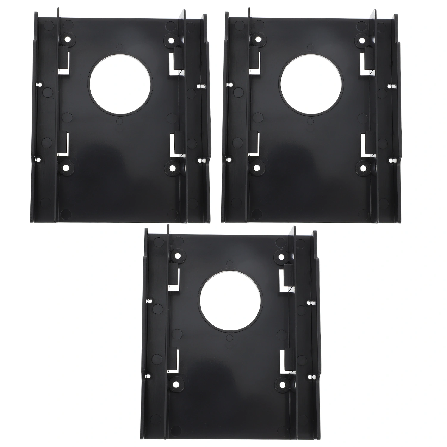 3PCS Hard Drive Adapter Double Slot 2.5 inch Internal Drive Bay Computer Supply