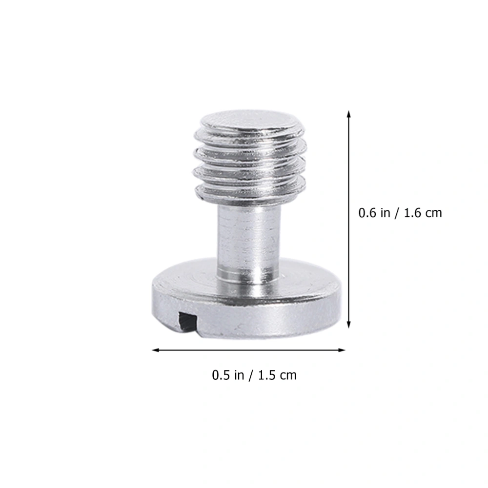 10PCS Camera Tripod Screw Nickel-plated Iron Quick Release Plate Screw