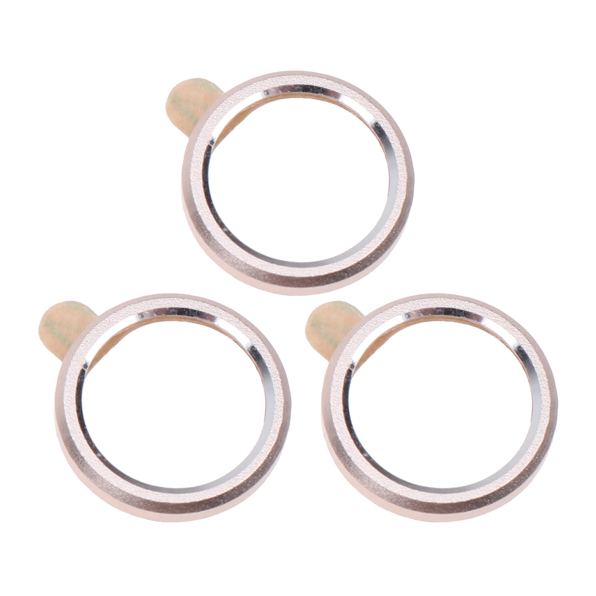 3pcs Metal Camera Lens Protector Metal Ring Case Phone Rear Back Lens Camera Mobile Lens Protection Cover Guard Circle Compatible for iPhone XR (Golden)