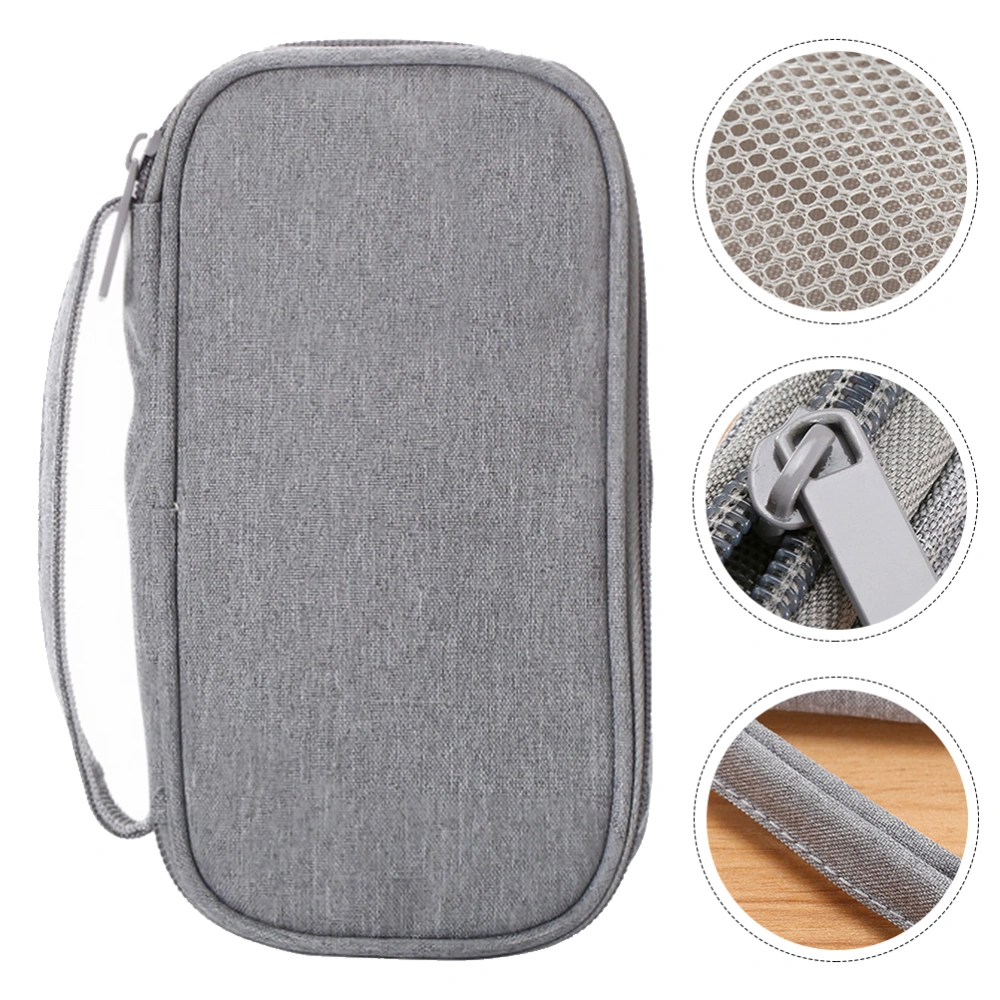 1Pc Portable Storage Bag Household Headphone Bag Useful USB Cable Storage Pouch