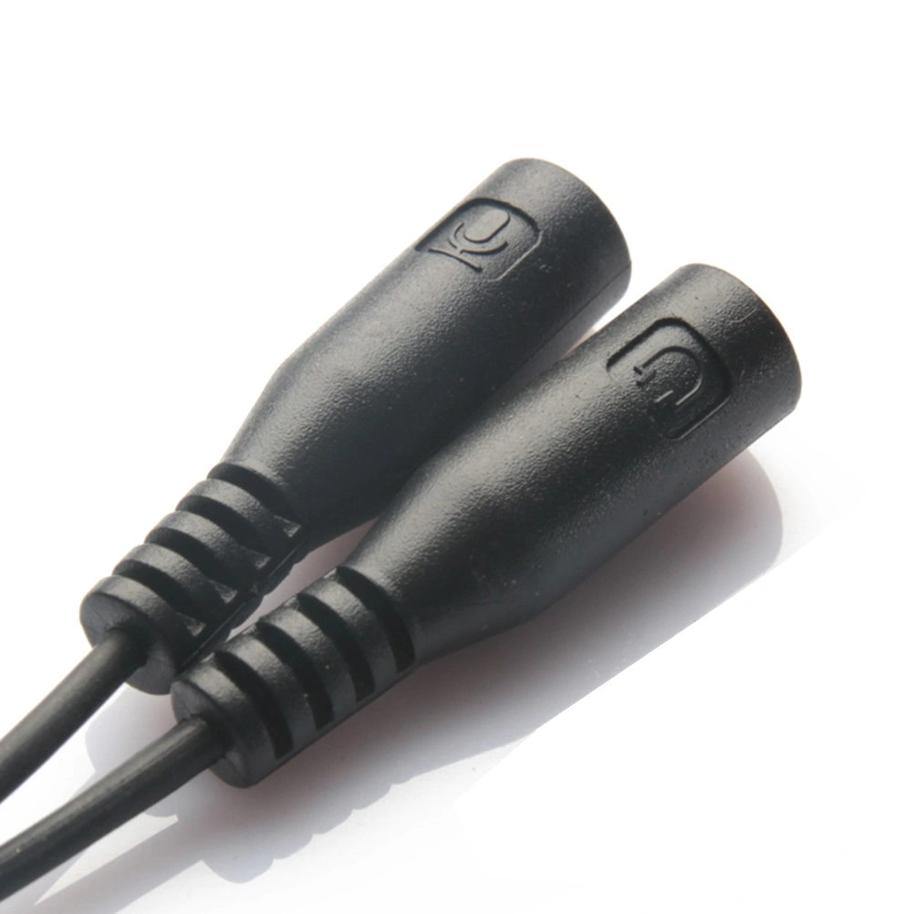 3.5mm Stereo Audio Male to 2 Female Headphone Mic Y Splitter Cable Adapter