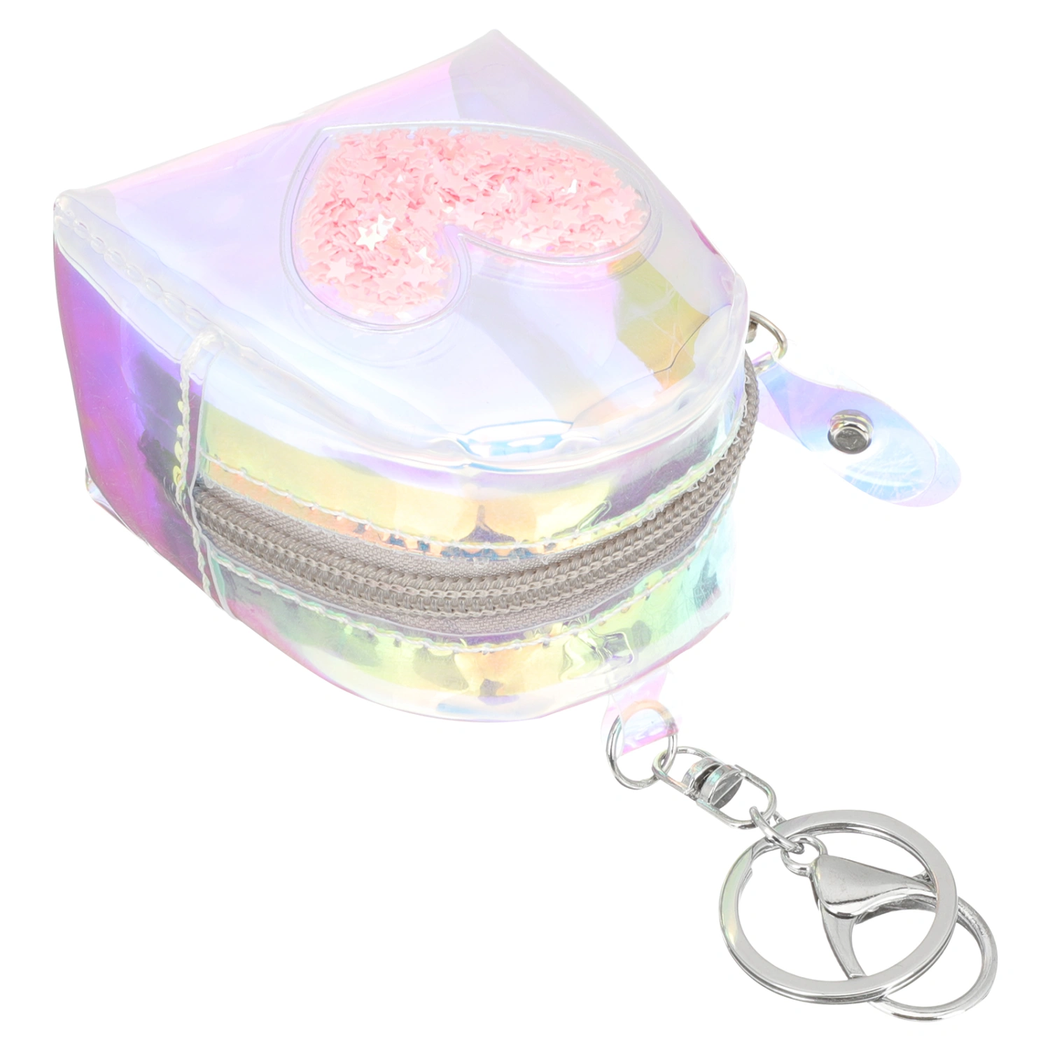 Mini Dazzle Color Earphone Storage Case Miniature Dazzling Coin Purse Key Ring