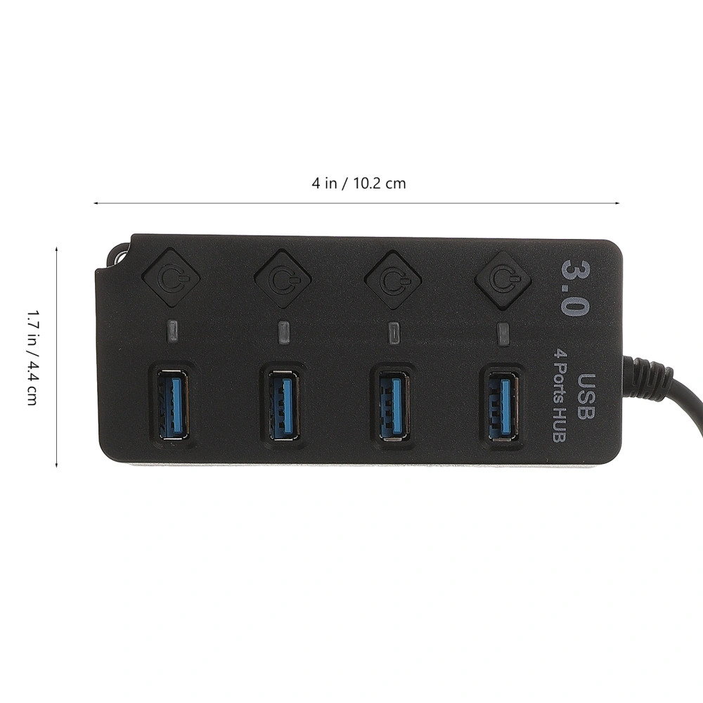 USB Hub Expansion Transfer Adapter 4-port USB 3.0 Splitter Computer Accessory