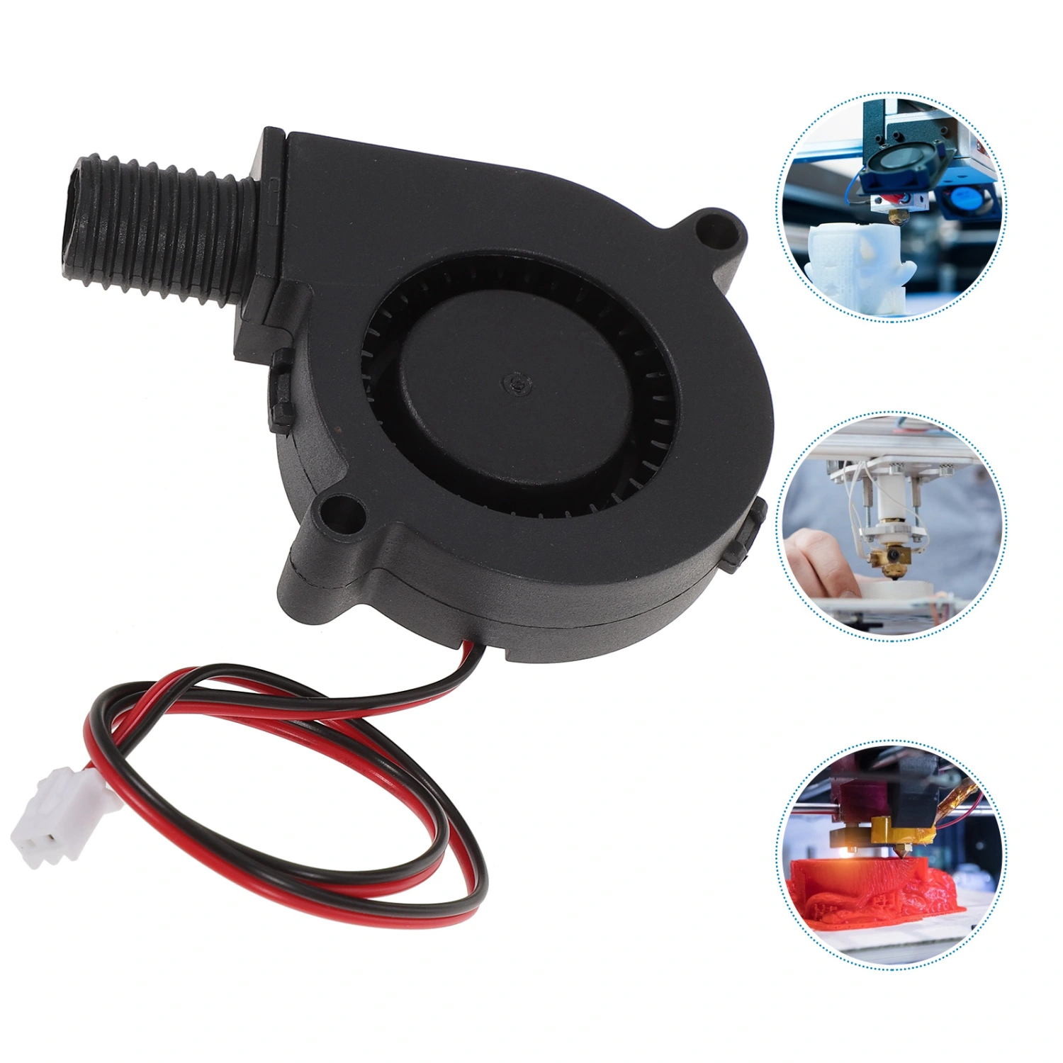Blower Fan DC 12V 50x15mm Turbo Blower Fan Professional 12V 7500RPM Blower Fan