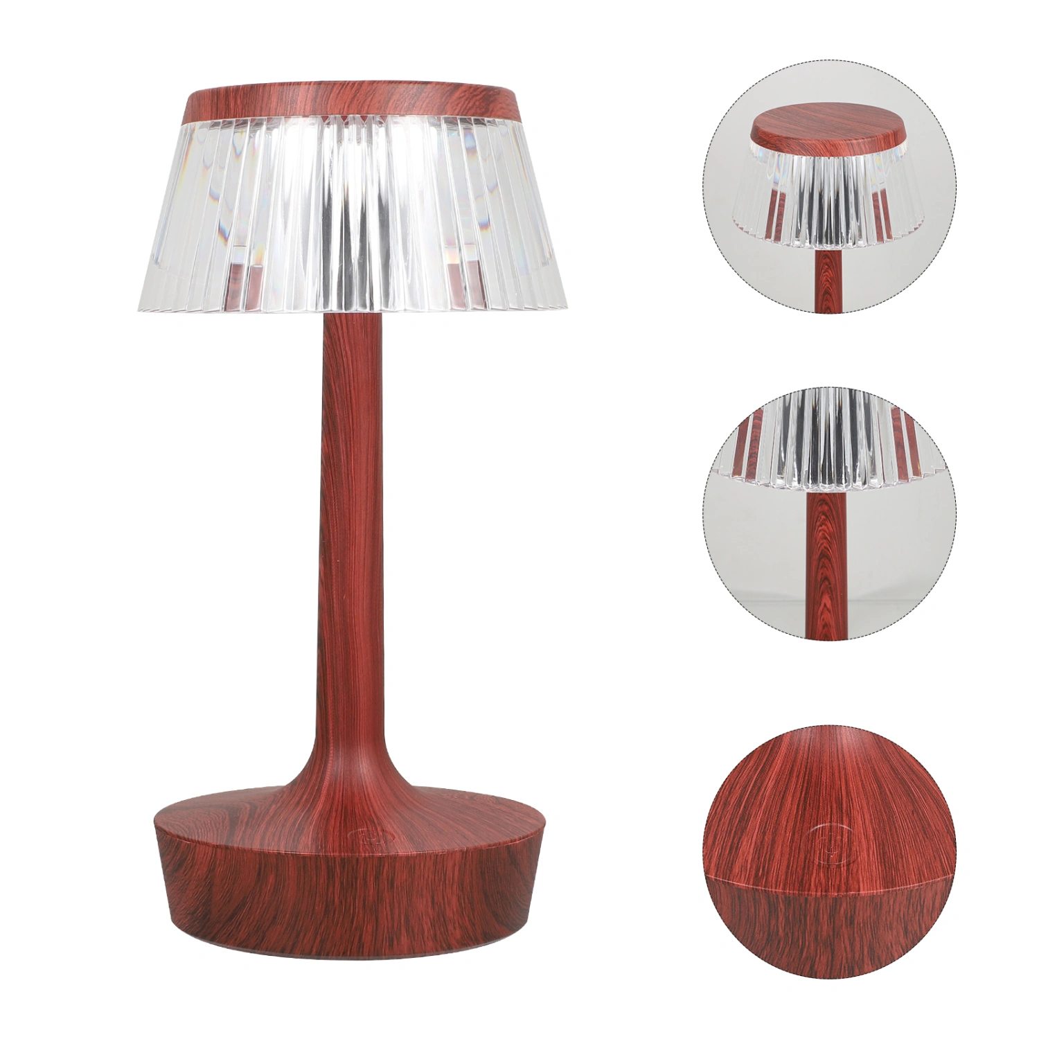 1 Set of Mushroom Shape Desk Lamp USB Touch Projection Atmosphere Lamp