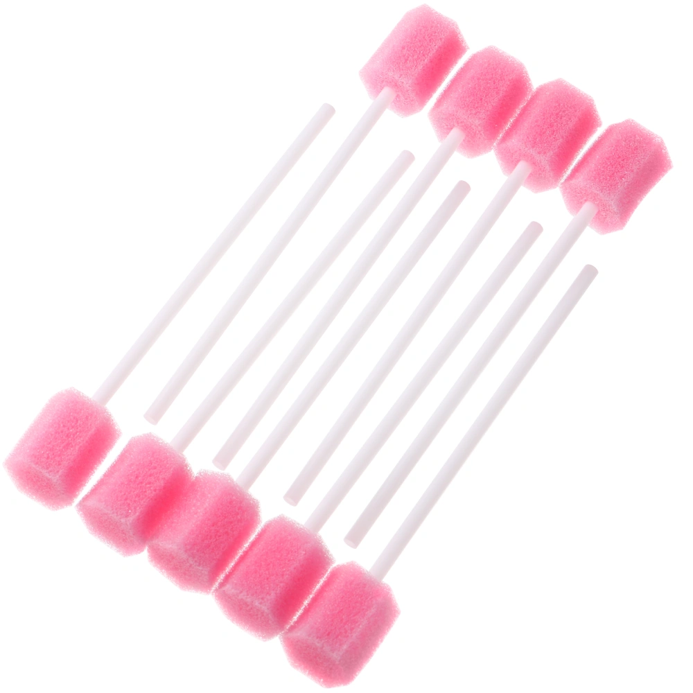 100 Pcs Disposable Oral Care Sponge Swabs Tooth Cleaning Mouth Swabs Dental Swabs