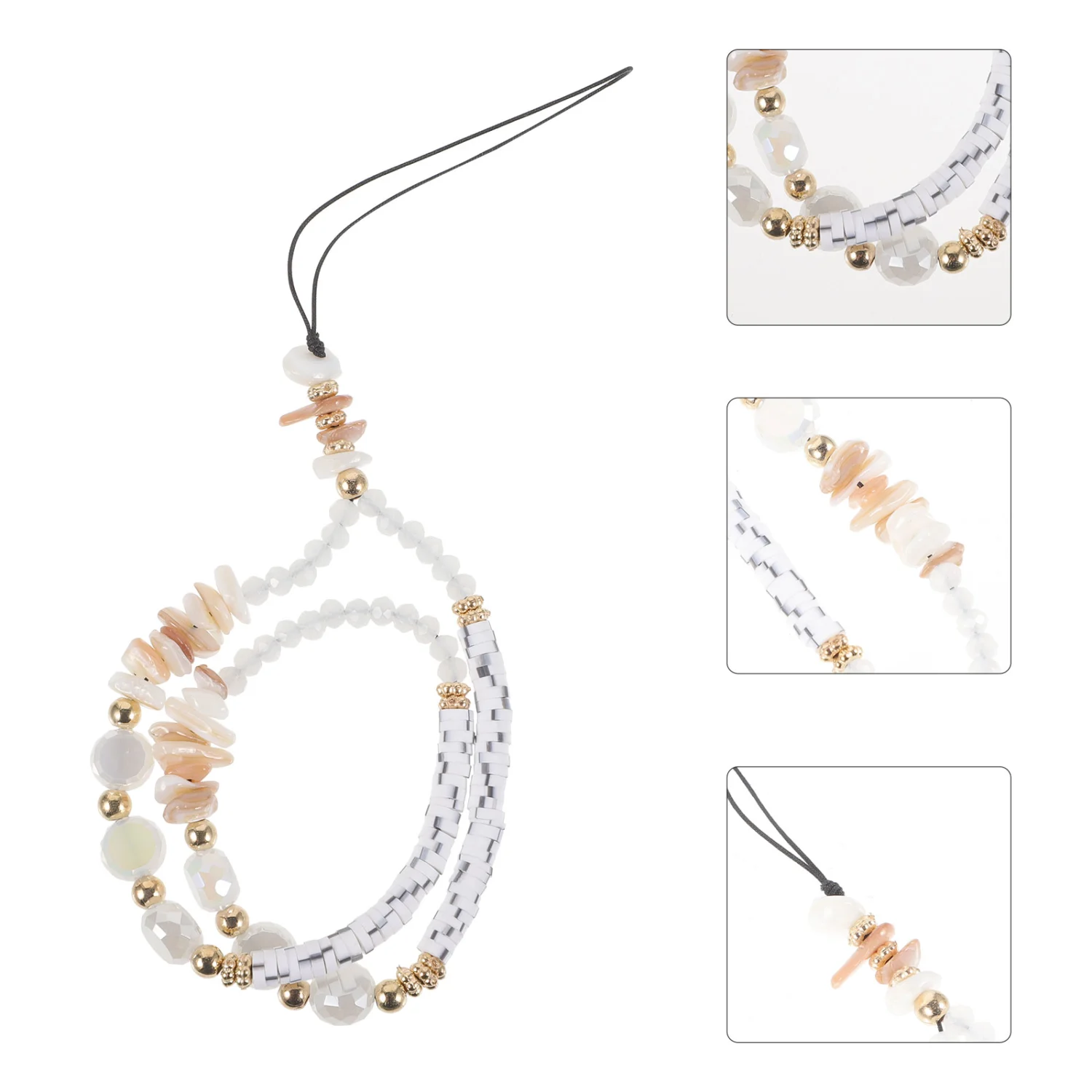 Beaded Phone Strap Charm Beaded Cellphone Charm Kawaii Phone Lanyard Wrist Strap