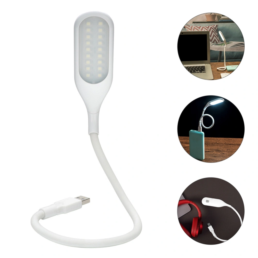 1pc USB LED Reading Lamp Dimmable Lamp Touch Control Night Light with Flexible Gooseneck