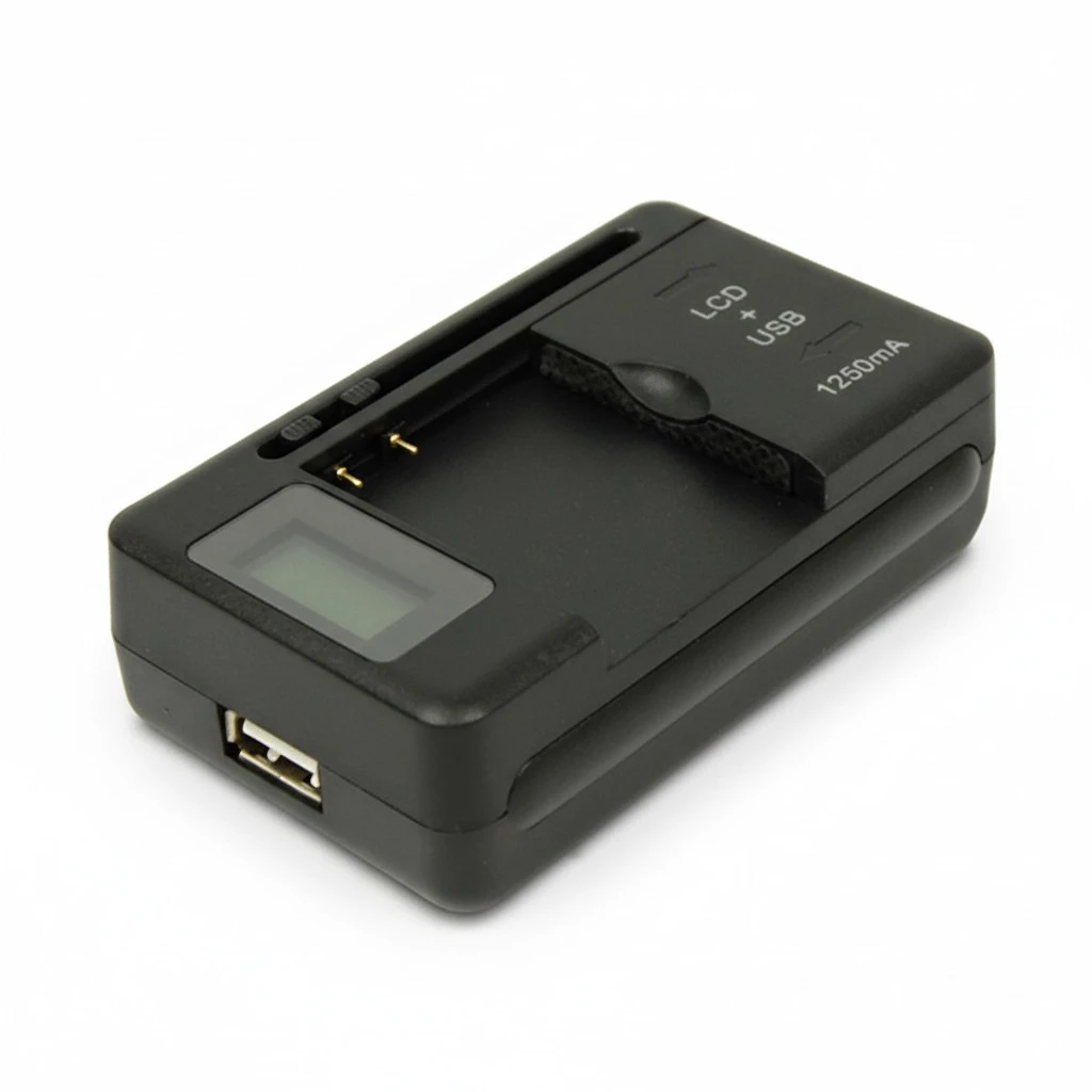 Universal Battery Charger LCD Indicator Screen For Cell Mobile Phone Battery USB Charger With US Plug Adapter