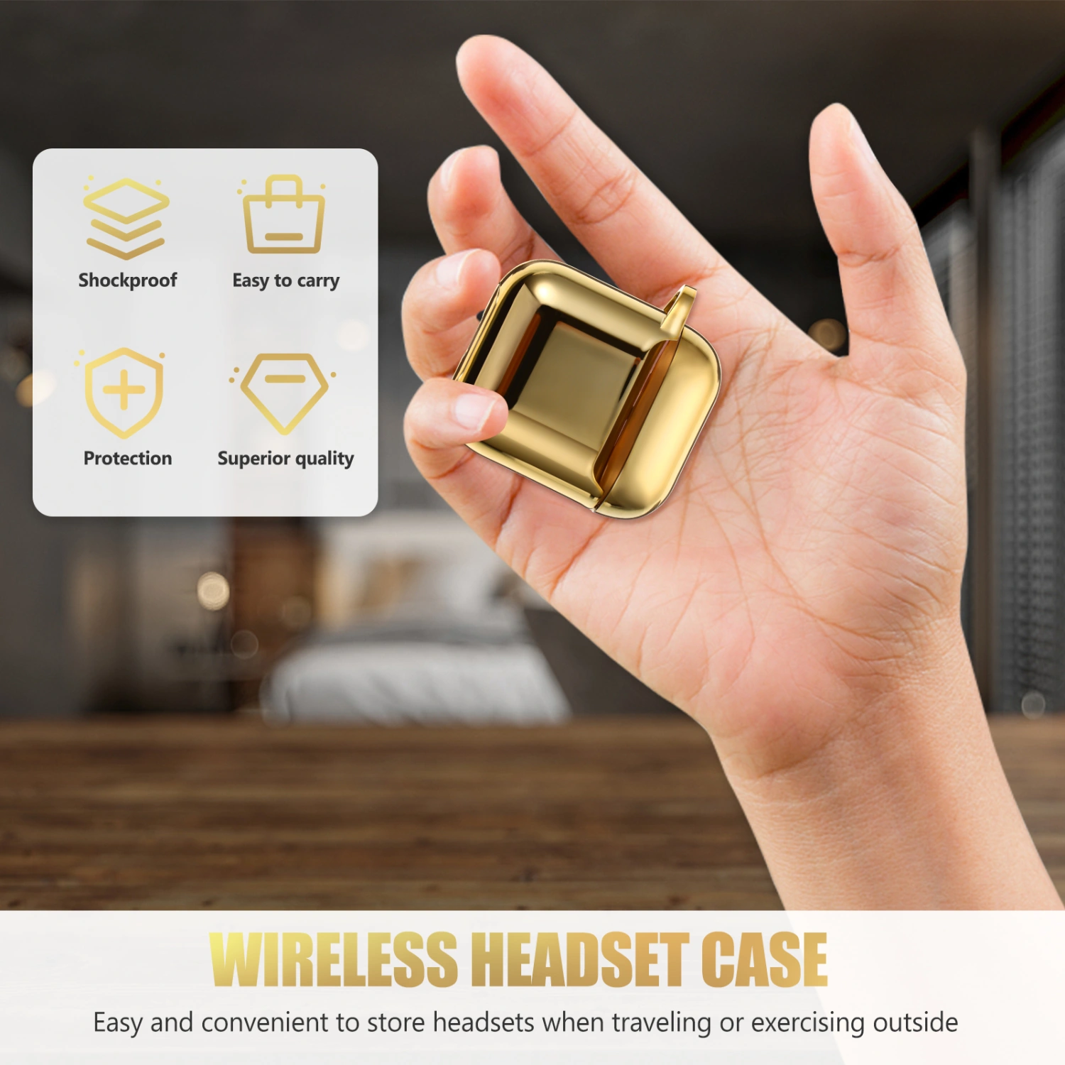 1Pc Fashion Headphone Cover Portable Earbud Case Compatible for Airpods1/2