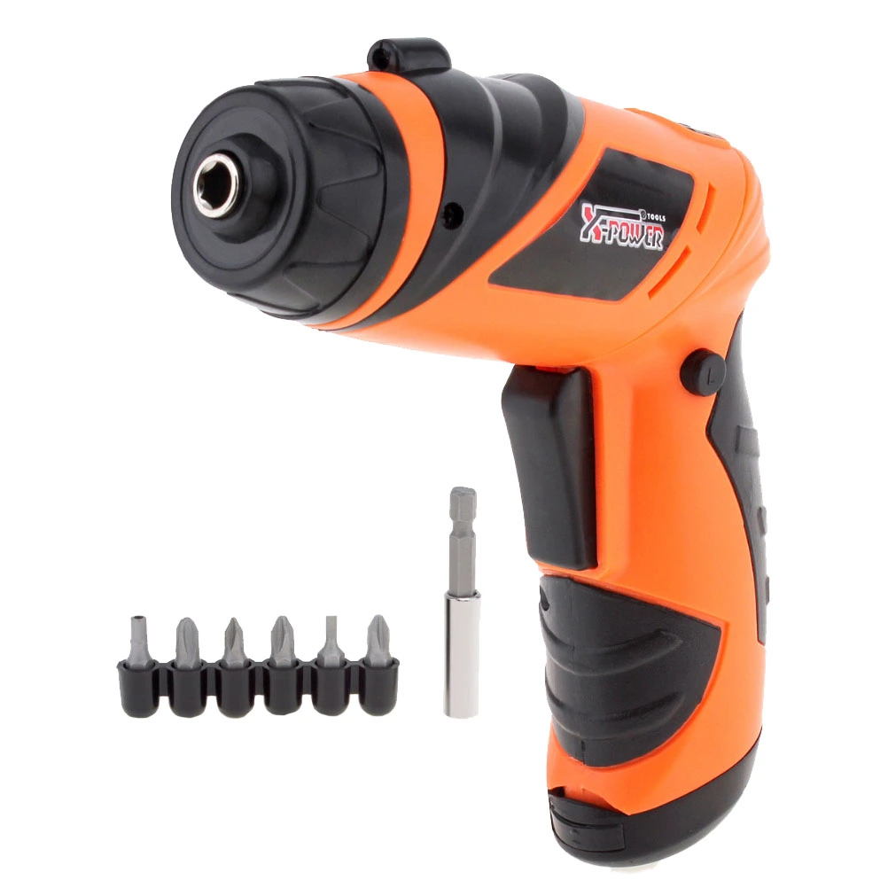 1 Set Battery Electric Cordless Screwdriver Power Tool with Led Light No Battery