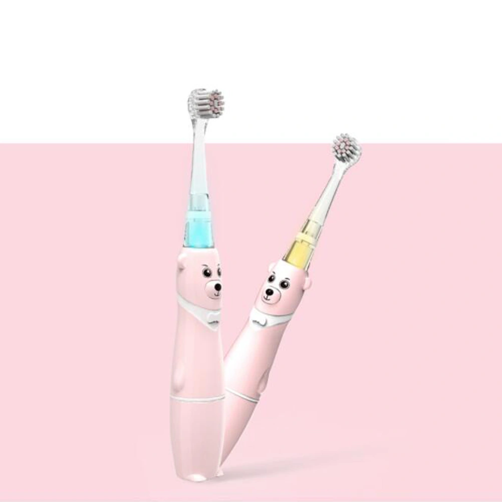 1PC Kids Electrical Toothbrush Colorful Light Toothbrush Waterproof Oral Cleaning Brush for Children without Battery