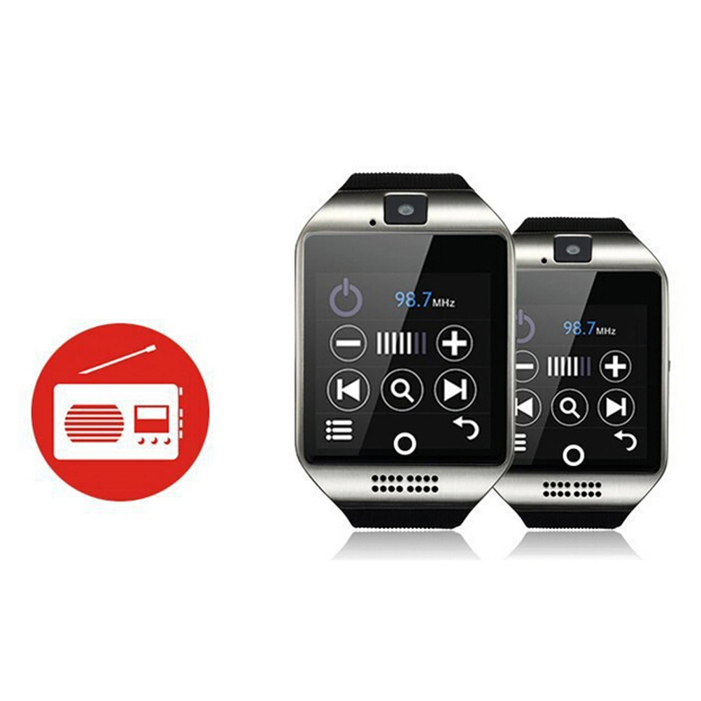 Q18 Smart Wrist WatchUSB Charging Smartwatch Phone with Camera TF/SIM Slot GSM Anti-lost for Android (Grey)