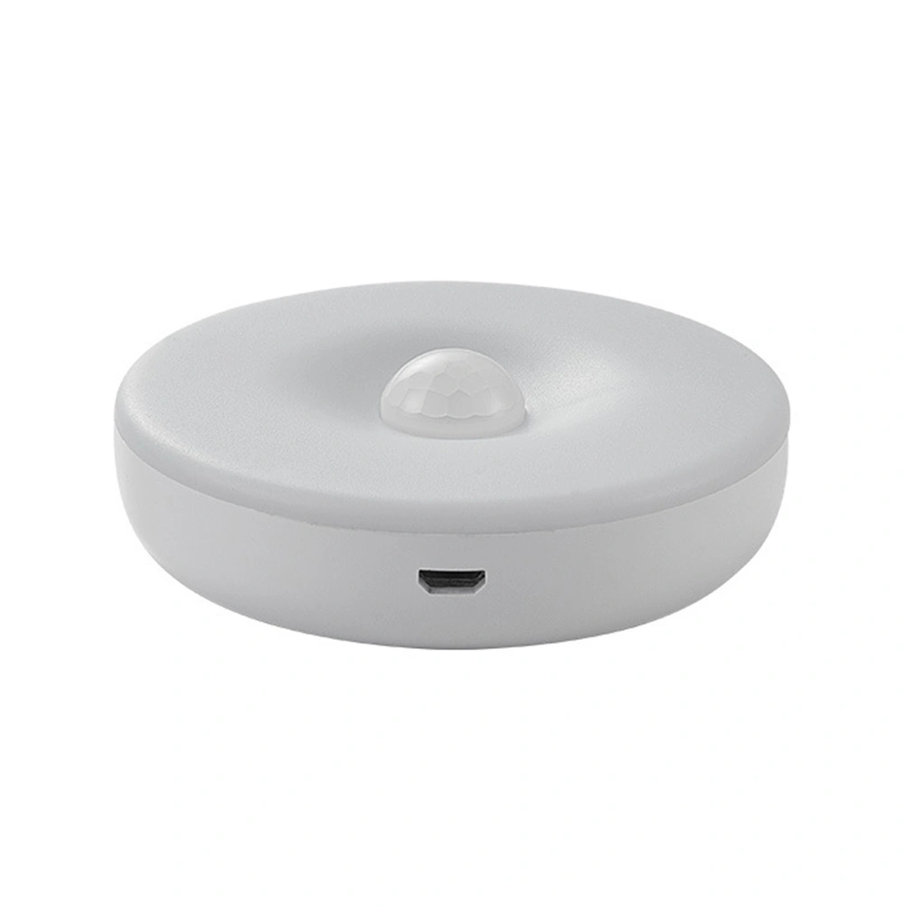LED Motion Sensor Light USB Rechargeable Night Light Wireless Cabinet Light for Corridor Bedroom Stairs (White Light)