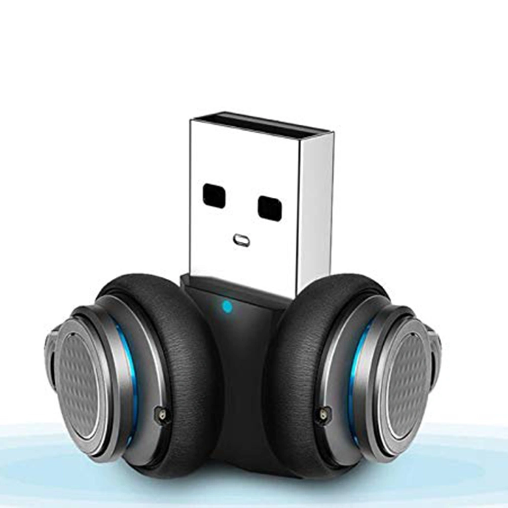 Audio Receiver USB Audio Receiver 3.5 MM AUX Vehicle Mounted Phone Audio Adapter (Black)