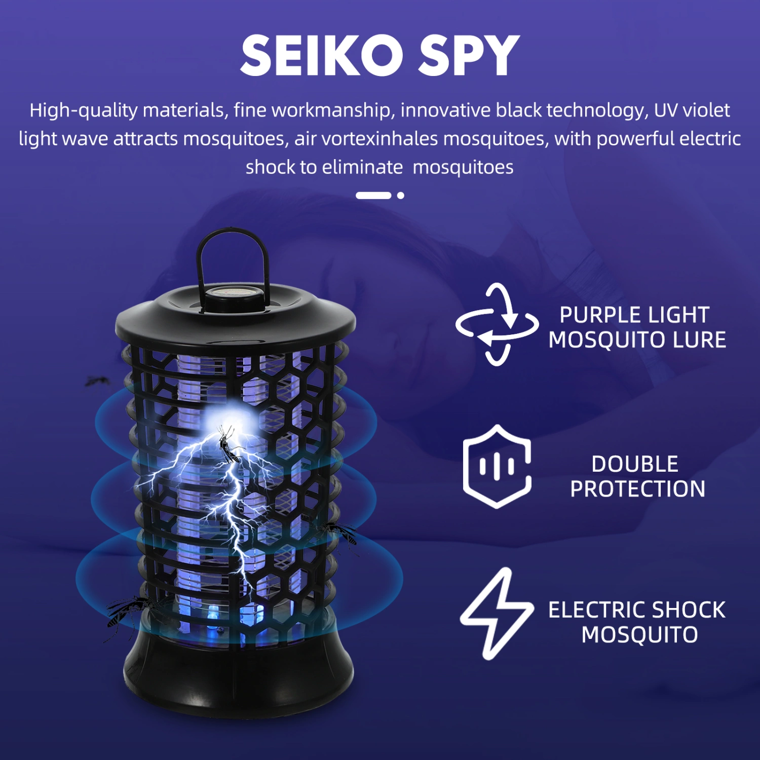 Electronic Mosquito Zapper USB Mosquito Killer Electronic Bug Zapper Outdoor