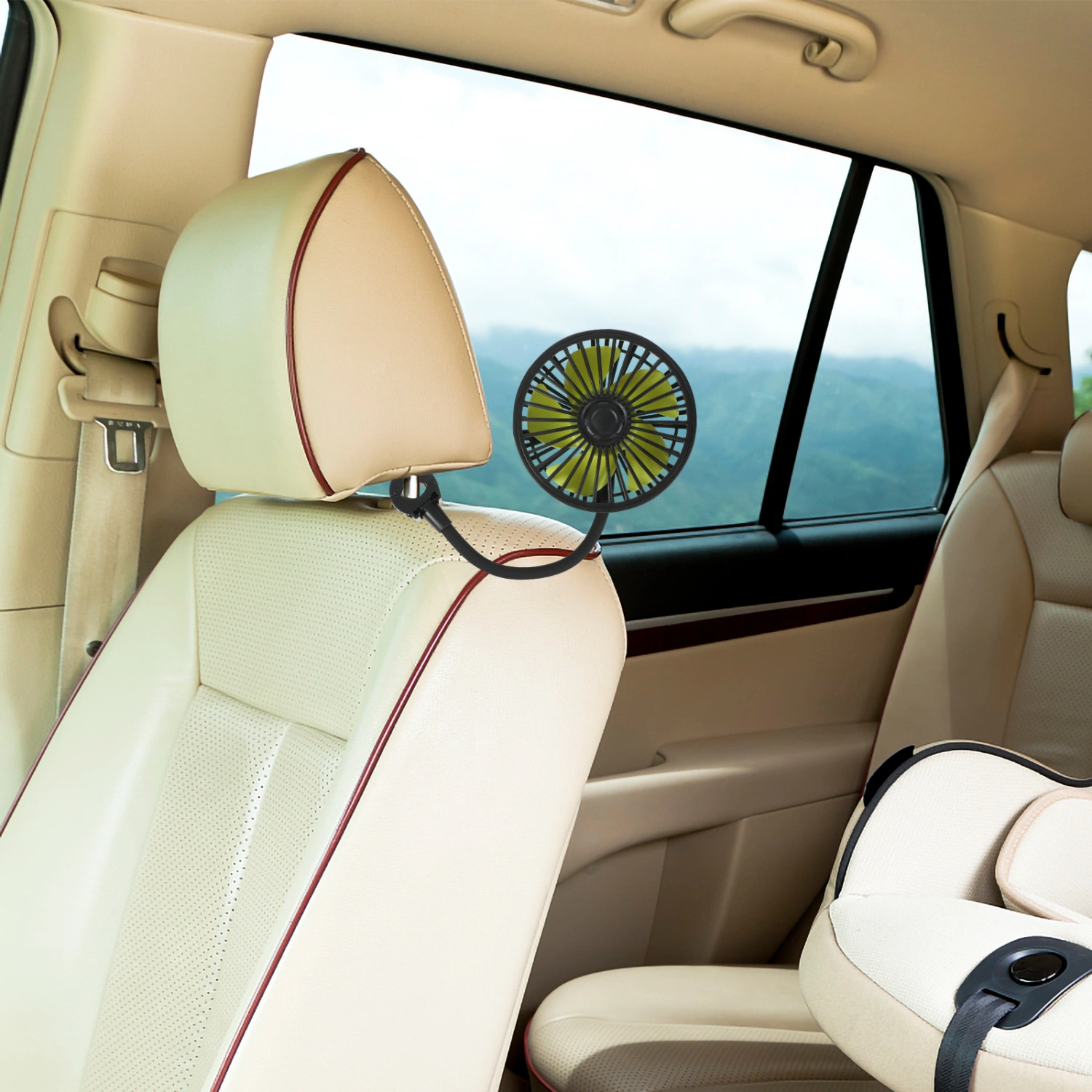 Vehicle Fan USB Powered Carseat Fan Electric Car Fan For Summer Stroller
