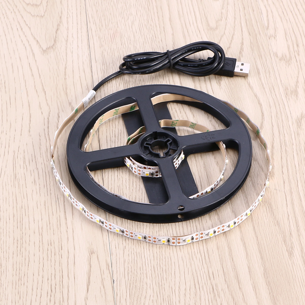 2M Strip Lights Waterproof 3528 LED Lights Strip for Birthday Christmas Party Decoration with USB Cable (Warm White)