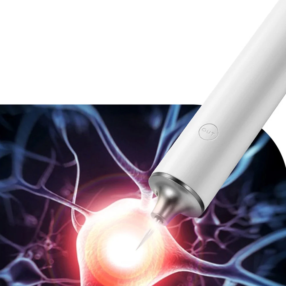 1Pc USB Charging Acne Removing Spot Nevus Pen Household Blue Ray Spot Removing Cosmetic Instrument (White)