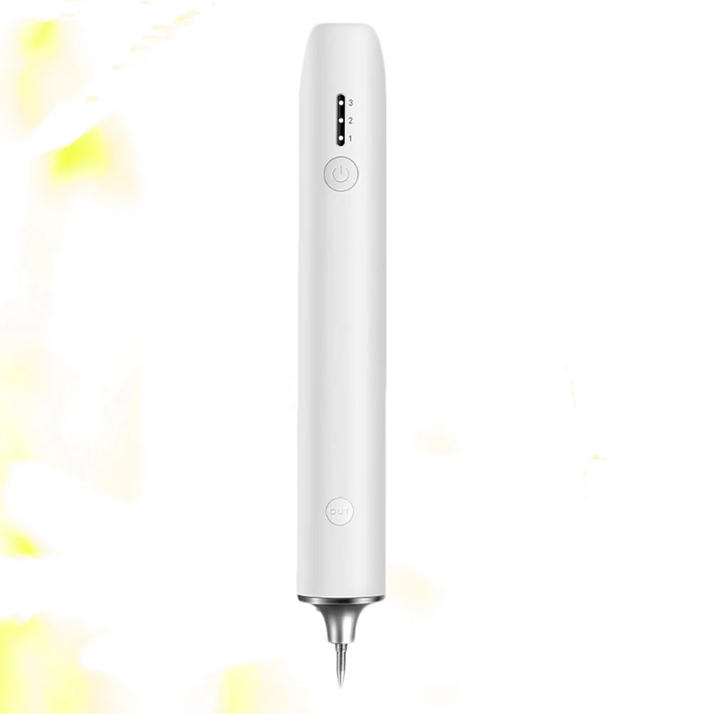 1Pc USB Charging Acne Removing Spot Nevus Pen Household Blue Ray Spot Removing Cosmetic Instrument (White)