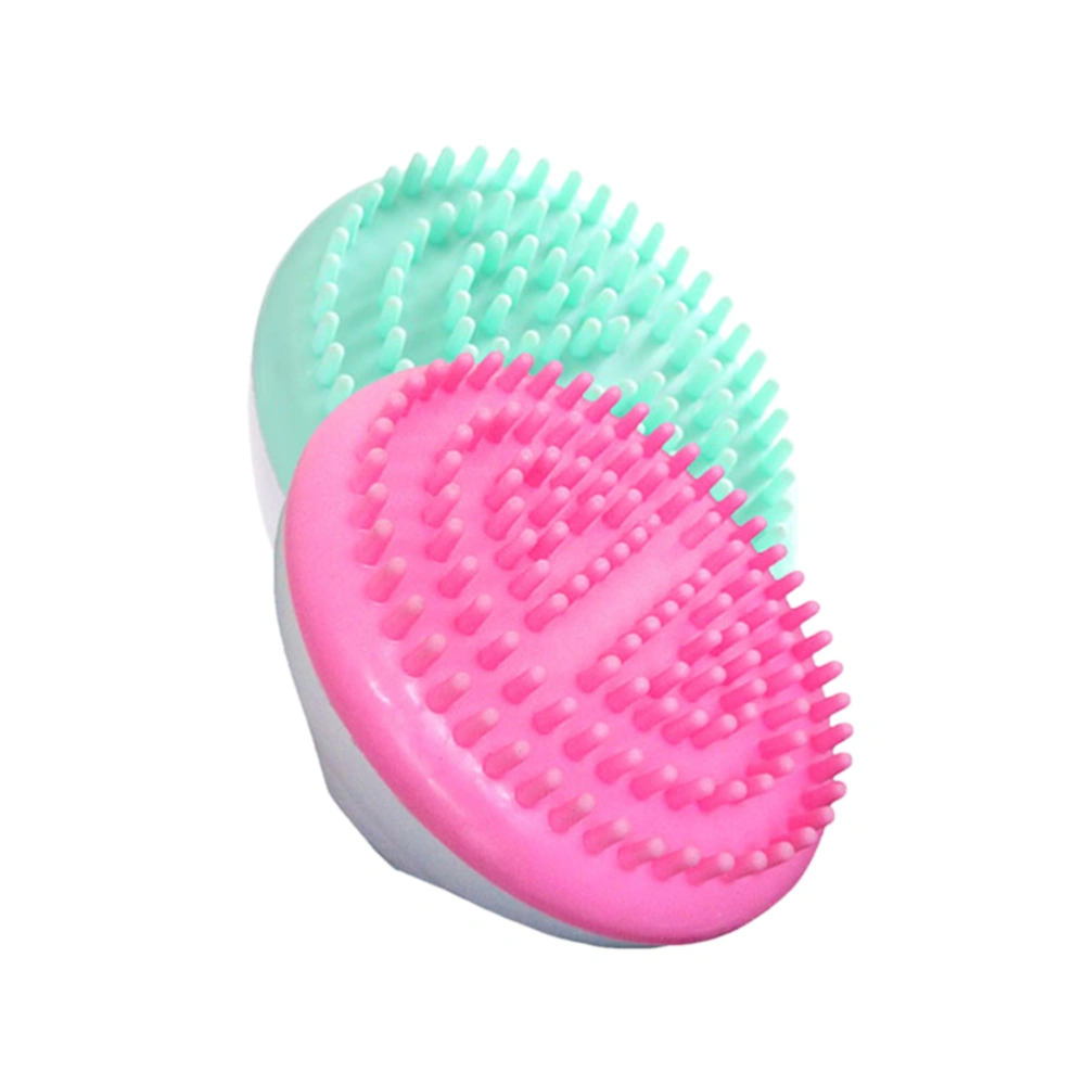 2pcs Handheld Bath Shower Anti Cellulite Full Body Massage Brush Slimming Beauty Meridian Massage Brush Special Brush for Female Women(Green,Pink)