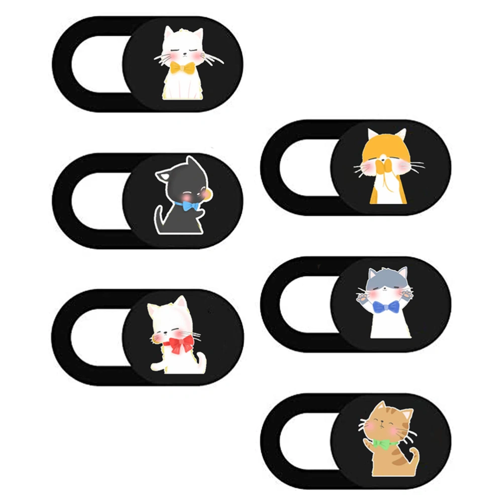 6Pcs Laptop Camera Cover Slide Adorable Pattern Camera Slide Blocker Protector